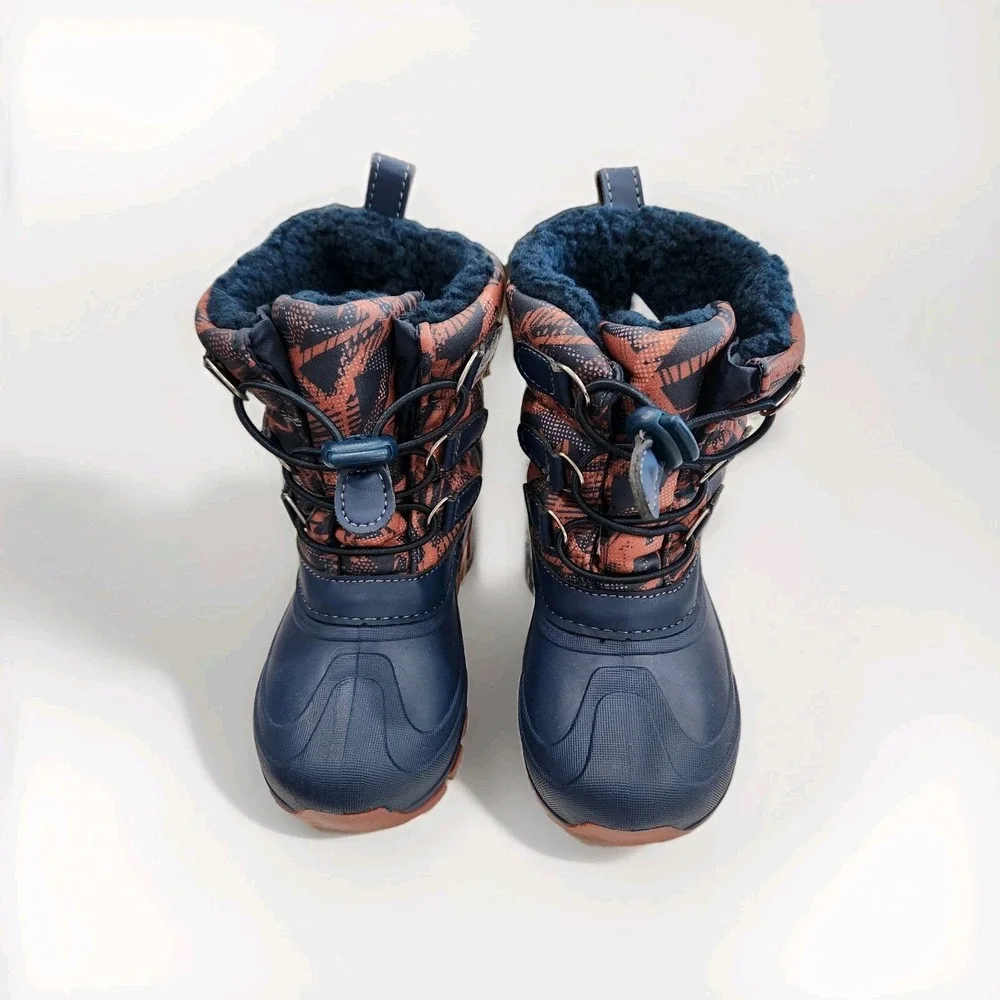 NEW WITHOUT TAGS TODDLER BOYS SIZE 9/10 MEMBER'S‎ MARK SAMS CLUB WARM SNOW BOOTS